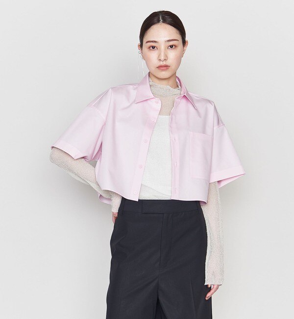 ASTRAET＞1ポケット クロップド レギュラーカラーシャツ|UNITED ARROWS