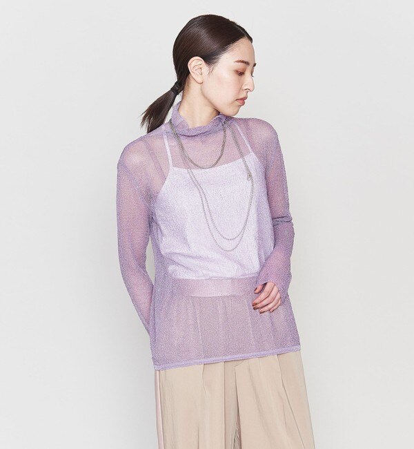 ASTRAET＞16G ラメ ビルドネックニット|UNITED ARROWS(ユナイテッド