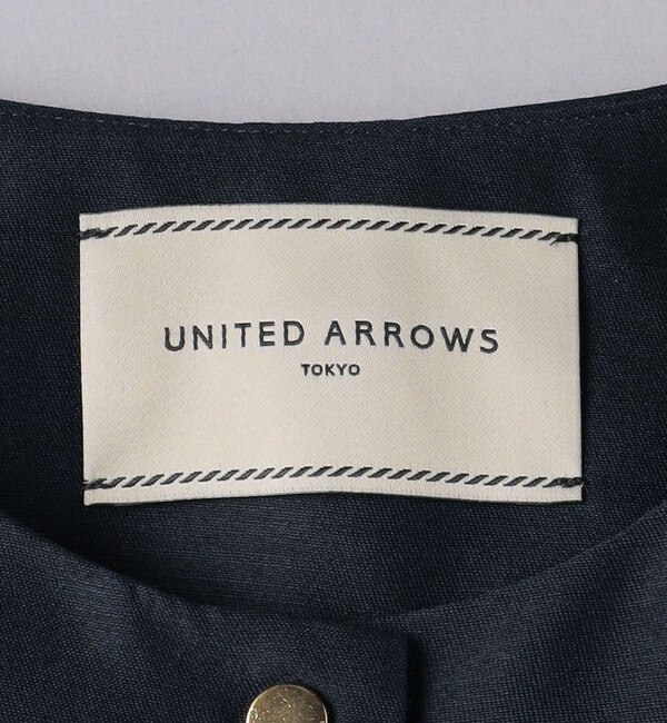 ウール シルク ツイル ペプラム ベスト|UNITED ARROWS(ユナイテッド