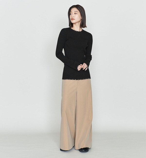 ASTRAET＞14G クラッシュ リブ クルーネックニット|UNITED ARROWS