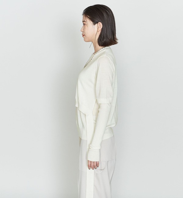 ASTRAET＞16G ベルト クルーネックニット|UNITED ARROWS(ユナイテッド