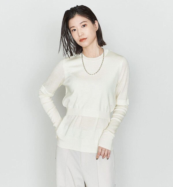 ASTRAET＞16G ベルト クルーネックニット|UNITED ARROWS(ユナイテッド