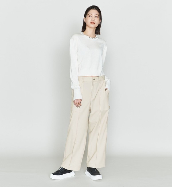 ASTRAET＞ギャバ クロップド ペインターパンツ|UNITED ARROWS(ユナイテッドアローズ)の通販｜アイルミネ