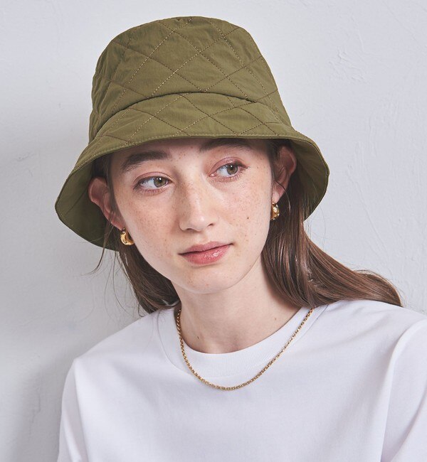 キルティング バケットハット OLIVE|UNITED ARROWS(ユナイテッド