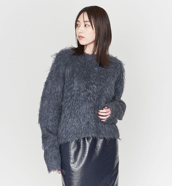 ASTRAET＞シャギー クルーネックニット|UNITED ARROWS(ユナイテッド