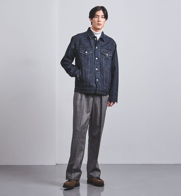 YM100【アメリカ製】Carhartt　デニムジャケット【メンズL】厚手個性的