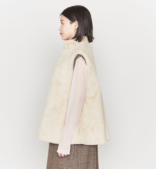 ASTRAET＞フレア フェイクファーベスト|UNITED ARROWS(ユナイテッド