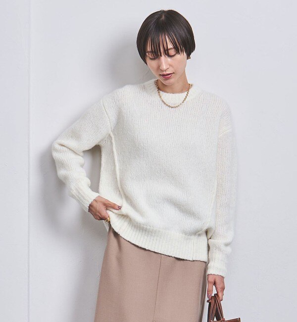 UNITED ARROWS FLUFFY クルーネック ニット