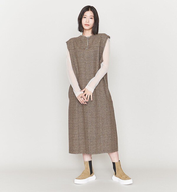 ASTRAET＞ツイード ノースリーブワンピース|UNITED ARROWS