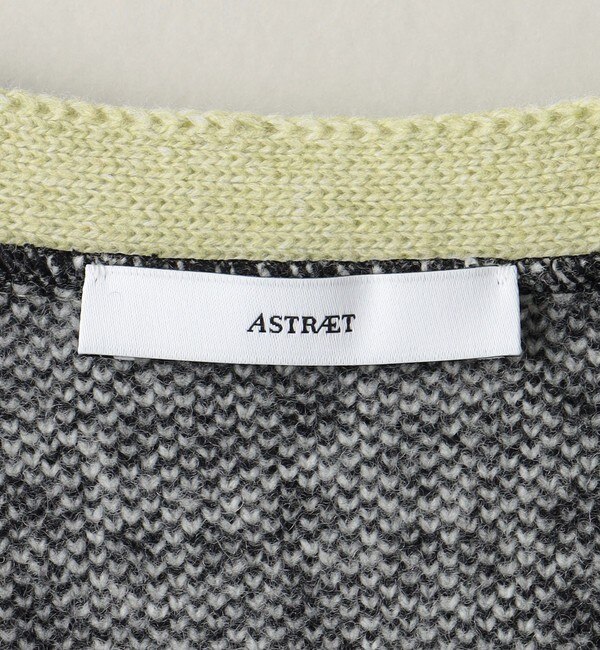 ASTRAET＞8G ジャガード 5ボタン Vネックカーディガン|UNITED ARROWS