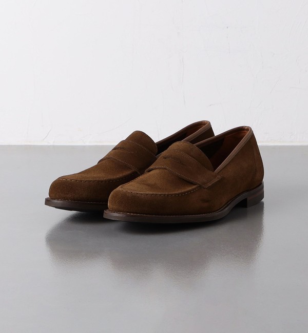 ＜CROCKETT&JONES＞ HARVARD2 SUEDE CITY SOLE/スエード ローファー