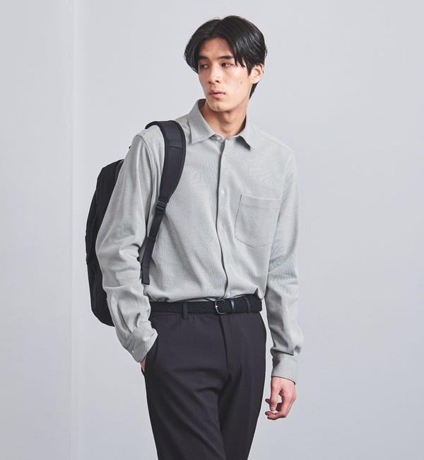 UNITED ARROWS＞ コーデュロイ スモールワイドカラー シャツ◇|UNITED