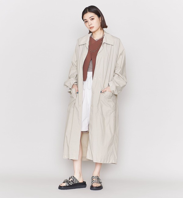 ASTRAET＞ナイロン タフタ 2WAY ステンカラーコート|UNITED ARROWS