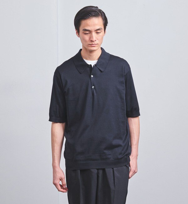 ＜JOHN SMEDLEY＞ ISIS/コットン ニット ポロシャツ