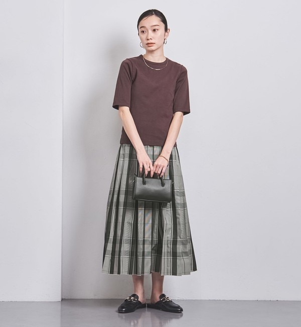 シャンブレー タフタ プリーツスカート|UNITED ARROWS