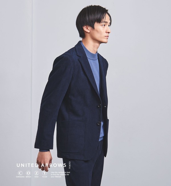 ファッションメンズお薦め|【ユナイテッドアローズ/UNITED ARROWS】 テック コーデュロイ シングル 2ボタン テーラードジャケット UA COZY- ウォッシャブル・ストレッチ・防し