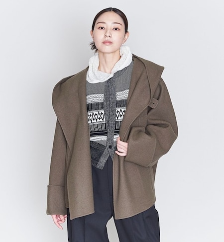 ASTRAET＞W/N ウエストドロー リバー ノーカラーコート|UNITED ARROWS 
