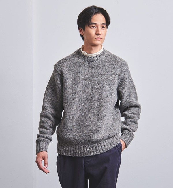 ネップツイーディ クルーネックニット|UNITED ARROWS(ユナイテッドアローズ)の通販｜アイルミネ