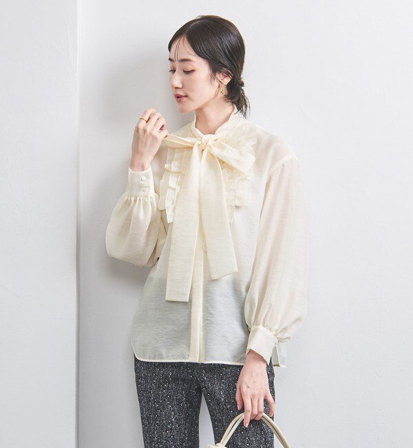 ドローストリング バルーンスリーブ ブラウス|UNITED ARROWS(ユナイテッドアローズ)の通販｜アイルミネ