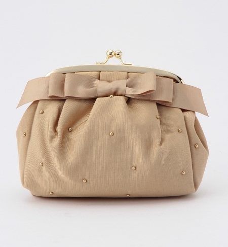 GB ミニスタッズ＆リボンクラッチバッグ