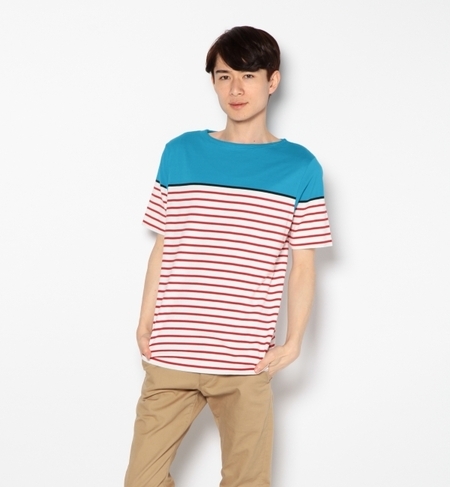 ◎PANEL/BORDER BOAT S/S Tシャツ