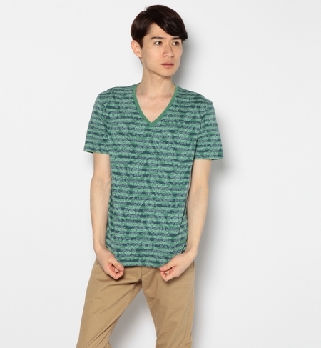PAISLY/PT BOR V/N S/S Tシャツ