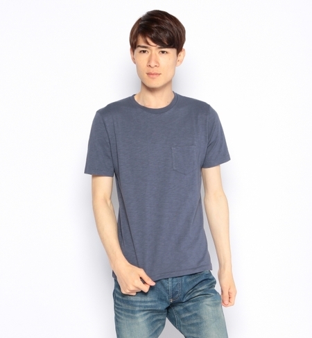 SLUB PKT C/N S/S Tシャツ