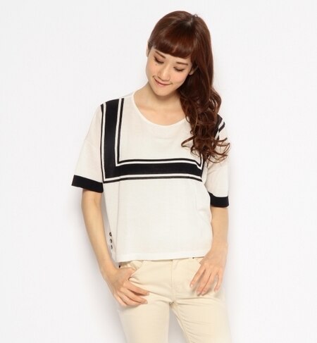 GT C/NY ハイショク SQUARE POニット