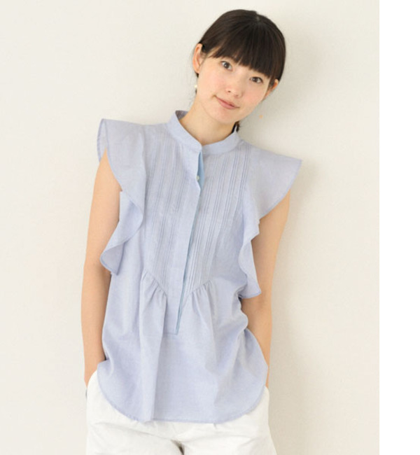 [WEB限定]MIELLE（ミエル） ラッフル N/S ブラウス