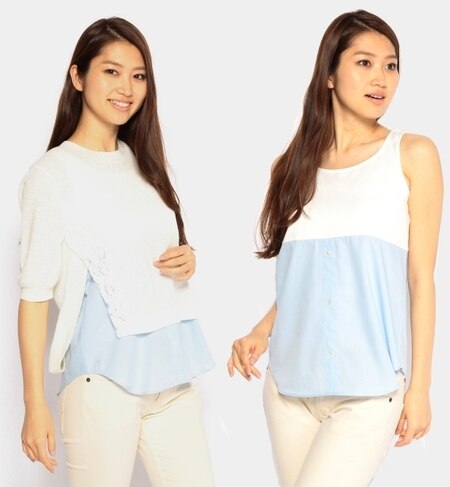 GC LI/C LACE PO + インナーNS ニット