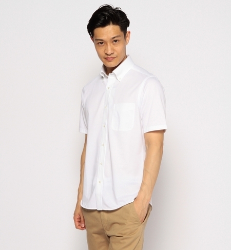 □COOLMAX CUT/HK BD S/S シャツ