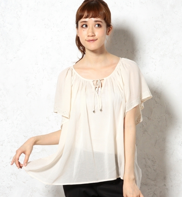 INDIA シシュウ TUNICブラウス