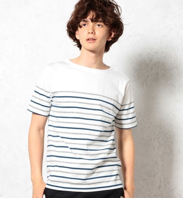 ◎PANEL MLT/BORDER BOAT Tシャツ