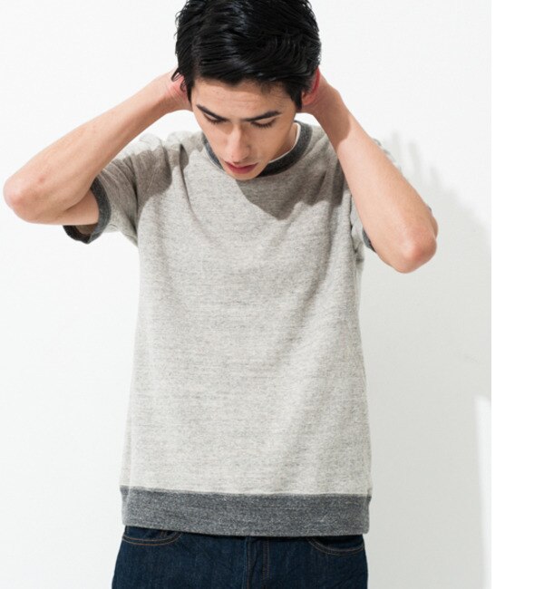 TOP/URAKE COMBI 半袖スウェット-T