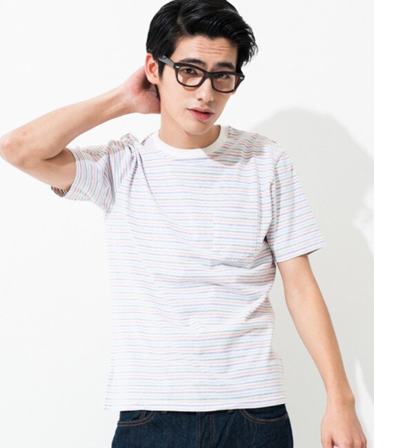 MLT/BOR PKT C/N S/S Tシャツ