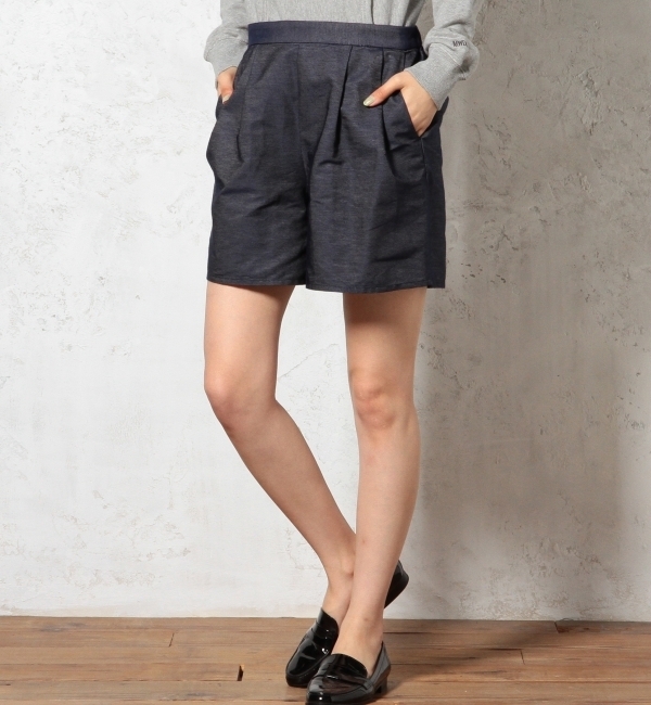 GC T/C DNM BACKゴム ショートパンツ