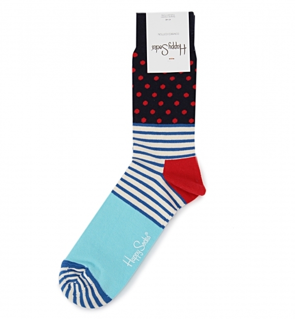□[ハッピーソックス] Happy Socks STRIPE&DOTS ソックス