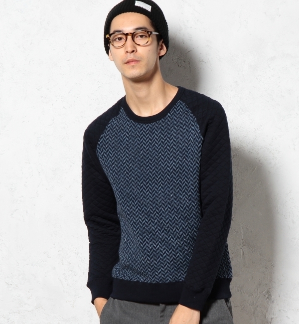 ☆KNIT QUILT COMBI スウェット