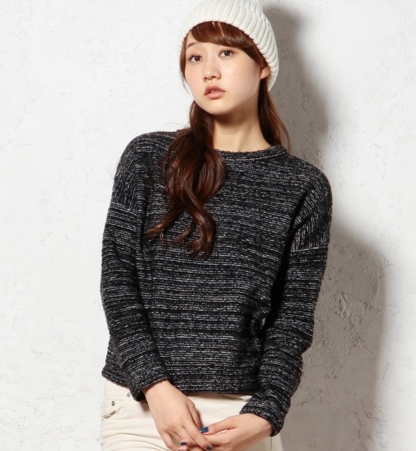 GO A/W/N KNIT TWD POニット