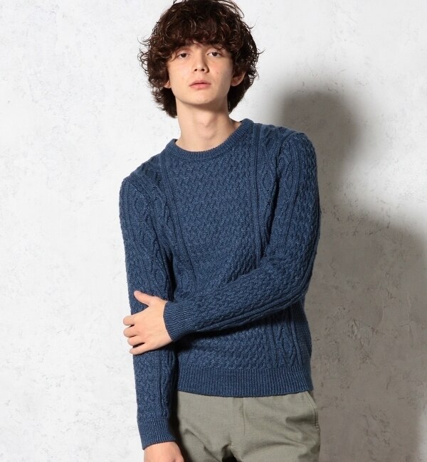 INDIGO/LIKE ARAN C/N 5G ニット