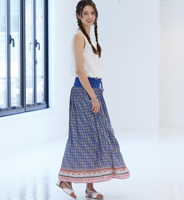 INDIA PRT マキシスカート