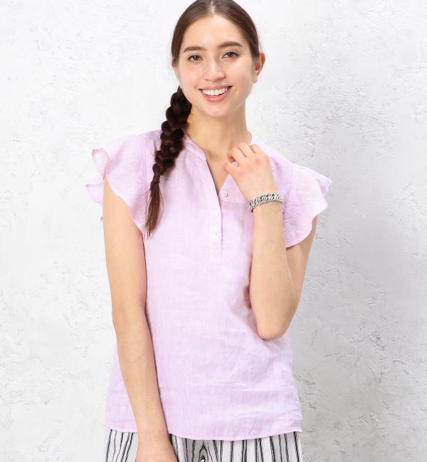 GT ベルギーリネン FLA/SL SSブラウス