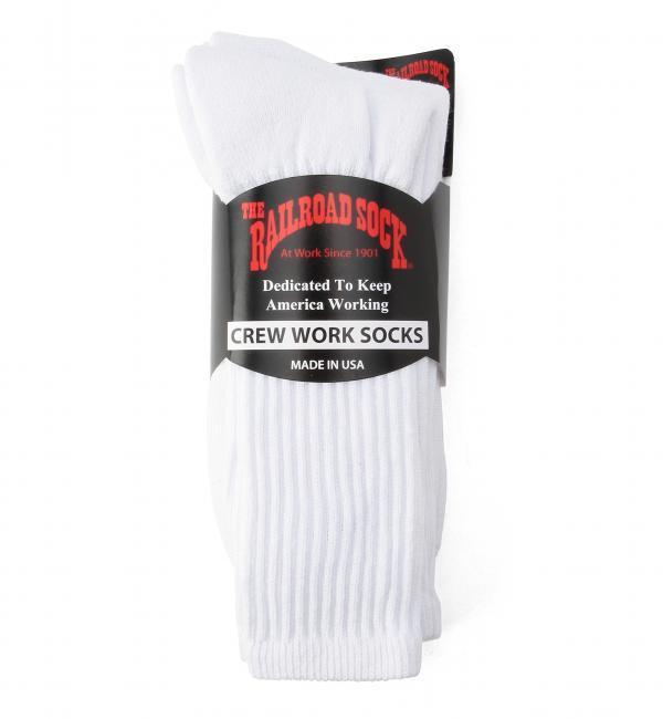 【グリーンレーベルリラクシング/green label relaxing】 [レイルロードソック]RAILROAD SOCK 3P RIB CREW ソックス [3000円(税込)以上で送料無料]