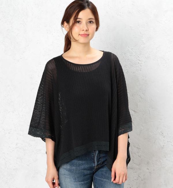 GC C/AC LACE PONCHO プルオーバー ニット