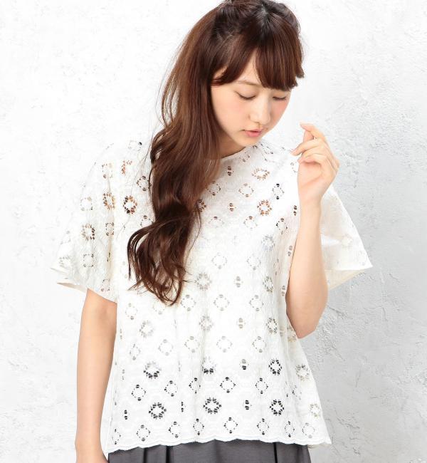 GC C/N LACE ブラウス