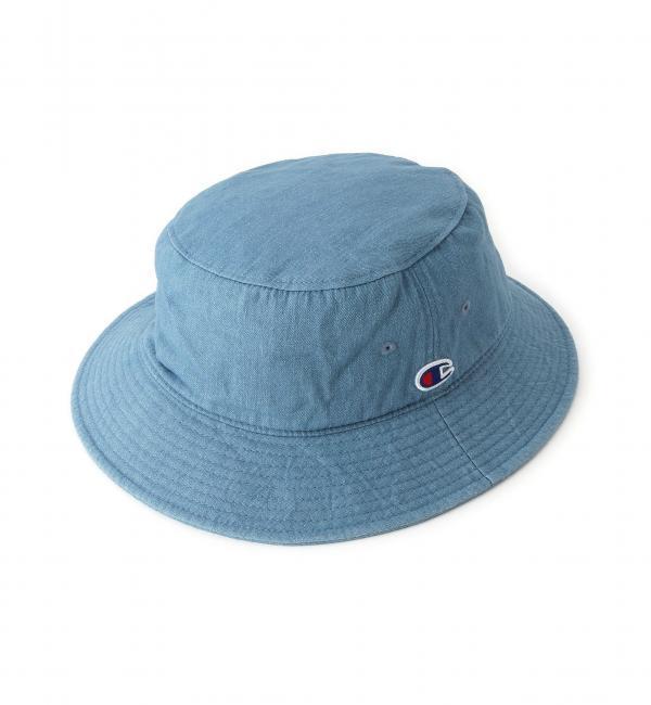 【グリーンレーベルリラクシング/green label relaxing】 別注 ［チャンピオン］ CHAMPION DENIM バケットハット [送料無料]