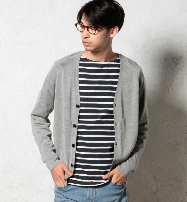 【グリーンレーベルリラクシング/green label relaxing】 □SI/CO RGLN Vネックカーディガン 16G [送料無料]