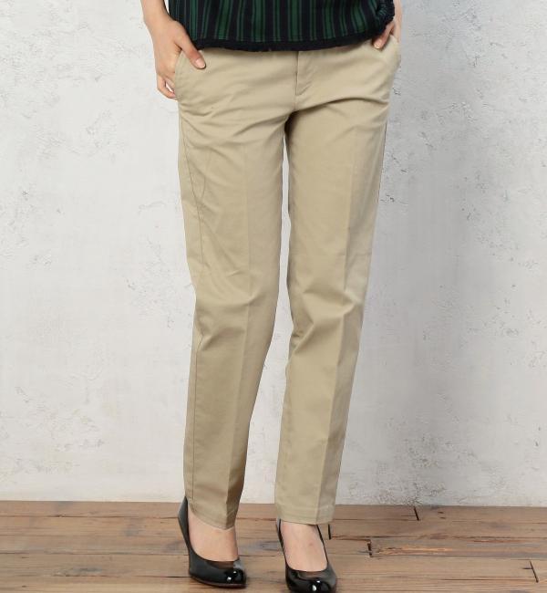 【グリーンレーベルリラクシング/green label relaxing】 ◎GC CHINO テーパード パンツ [送料無料]