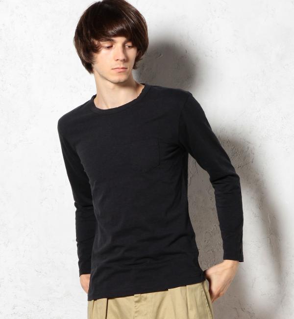 【グリーンレーベルリラクシング/green label relaxing】 ZIMBABWE SLUB/C L/S Ｔシャツ [送料無料]