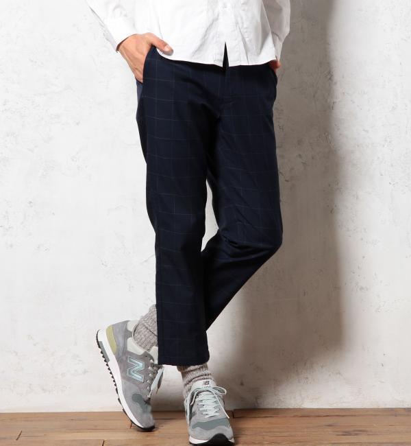 【グリーンレーベルリラクシング/green label relaxing】 STRC/TWILL W/P SLIM 9/L パンツ [送料無料]